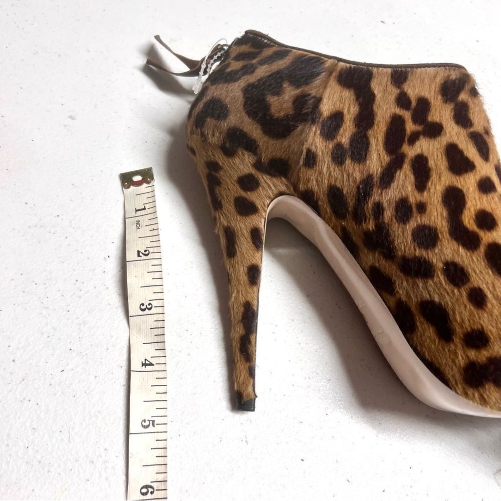 Miu Miu Leopard Print Ankle Bootie Brown Black Hi… - image 7